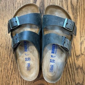 Grey Birkenstock Sandals